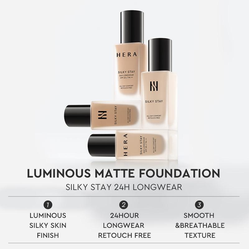 [HERA] Silky Stay Foundation 24h Longwear PA++ 30g - 19N1 LIGHT VANILLA